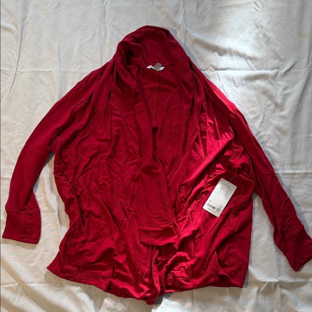 Athleta Red Women's Pranayama Wrap Cardigan 2X NWT
